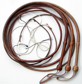 Natural Tan, Mature Natural Tan, Saddle Tan Indiana Jones Bullwhips